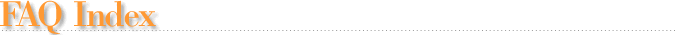 FAQ Index